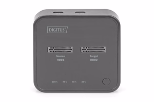Digitus kahekordne M.2 NVMe SSD dokijaam kloonimisfunktsiooniga, USB-C