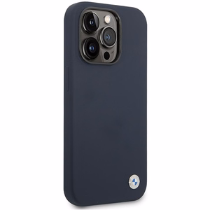 Ümbris BMW BMHMP14XSILNA iPhone 14 Pro Max 6.7" tumesinine/navy Silicone Metal Logo MagSafe