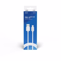 USB-kaabel 3 m USB 2.0, USB A - Micro USB Valge SAVIO CL-167