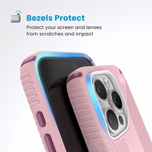 Speck Presidio2 Grip ClickLock & MagSafe ümbris seadmele iPhone 16 Pro, Wednesday Pink / Boysenberry Purple / valge