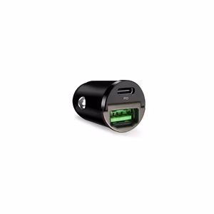 Puro Mini 30W Power Delivery USB-C USB-A Car Laadija - must