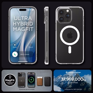 Spigen Ultra Hybrid Mag Ümbris with MagSafe jaoks iPhone 15 Pro Max - valge