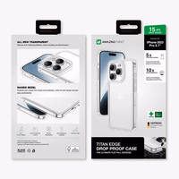 Amazing Thing Titan Edge Ümbris 15FT IP156.7PTECL jaoks Iphone 15 Pro Max läbipaistev