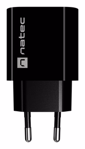 NATEC RIBERA seinalaadija 1X USB-A + 1X USB-C 20W must