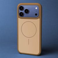 Frame Thin Mag ümbris for iPhone 15 Pro 6,1" pruun