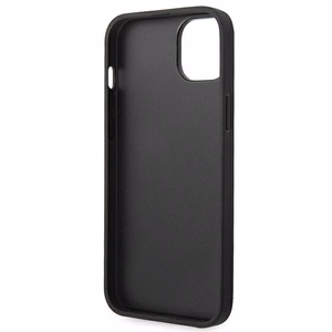 Ferrari FEHCP14MRBUK iPhone 14 Plus 6.7" чёрный/чёрный жёсткий чехол Leather Stamp Sides