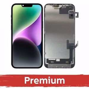 LCD Ekraan Ühildub iPhone 14 Must (Hard OLED / Premium)