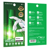 Borofone Karastatud klaas BF8 Diamond Soomus Täis Ekraan 5D Suur Arc jaoks Iphone 16 Pro/17 - 10 tükki