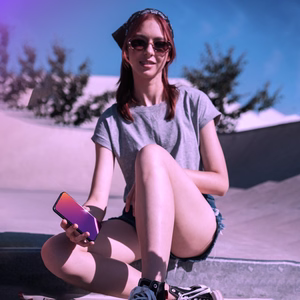 Приватное закалённое стекло 3mk Rainbow для Apple iPhone 16e
