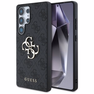 Guess Big 4G Logo Classic Logo Ümbris jaoks Samsung Galaxy S25 Ultra must