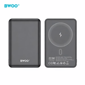 BWOO P82 10000mAh 15W akupank juhtmevaba laadimine tume hall