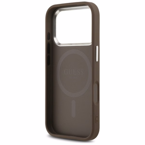 GUESS ümbris jaoks IPHONE 17 Pro compatible with MagSafe GUHMP17LP4TSRCMW (PU 4G W/Triangle Logo SL) brown