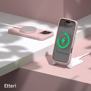 Etteri Silicone Mag ümbris iPhone 16 Pro 6,3" hele roosa