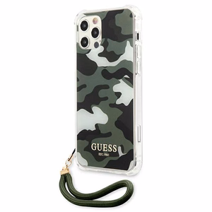 Guess GUHCP12MKSARKA iPhone 12/12 Pro 6.1" зелёный/хаки жёсткий чехол Camo Collection