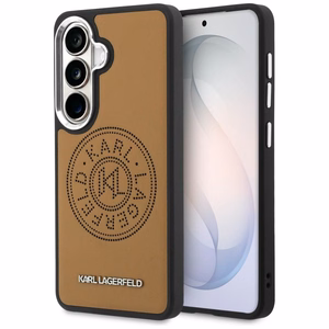 Karl Lagerfeld ümbris Perforated KL MagSafe Samsung Galaxy S26 Plus pruun