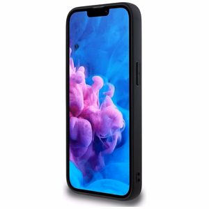 Guess 4G Ring Triangle Logo MagSafe ümbris jaoks iPhone 16e - must