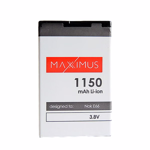 Аккумулятор MAXXIMUS NOKIA E66 1150mAh Li-ion BL-4U