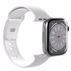 Силиконовый ремешок Puro Icon для Apple Watch 38 / 40 / 41 мм - белый (2 шт.)