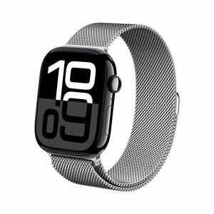 Crong Milano Steel roostevabast terasest rihm Apple Watch 38 / 40 / 41 / 42 mm kellale, hõbedane