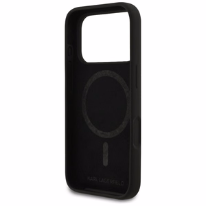 KARL LAGERFELD ümbris jaoks IPHONE 17 Pro compatible with MagSafe KLHMP17LSKIGROK (Silicone W/ KL Sketch & Logo) must