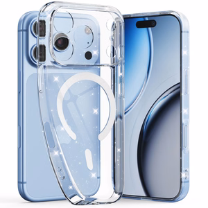 Tech-Protect FlexAir MagSafe ümbris mudelitele iPhone 17 Pro Max / 18 Pro Max, läbipaistev sädelusega