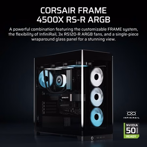 Corsair 4500X RS-R ARGB Tempered Glass Mid-Tower, Black Midi Tower