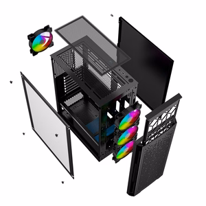 Gembird CCC-FC-400X Fornax 400X Gaming ARGB must arvutikorpus