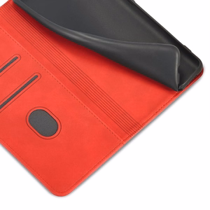 Magnet Fancy Ümbris jaoks Samsung Galaxy S23+ flip cover wallet stand punane