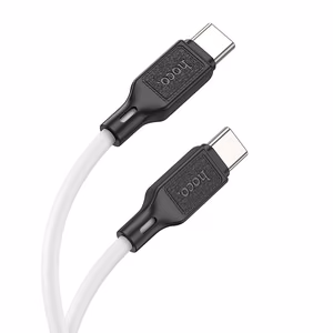 Kaabel USB C to USB C Hoco 3A 60W 1 m X90 valge