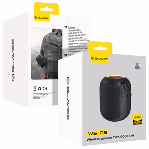 Blavec kaasaskantav Bluetooth kõlar TWS WS-05 Go Boom 5W (WS05-B) must