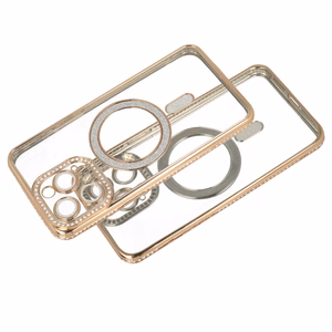 Bling Magsafe Ümbris jaoks Samsung Galaxy A17 5G kuldne