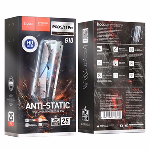 Karastatud klaas to iPhone X / XS / 11 PRO Hoco HD Anti-static 25 pcs G10