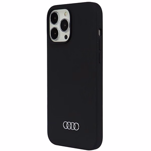 Audi силиконовый чехол iPhone 13 Pro Max 6.7" чёрный/чёрный хардкейс AU-LSRIP13PM-Q3/D1-BK