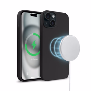 Crong Color Cover Magnetic MagSafe ümbris seadmele iPhone 15, must