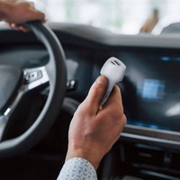 Car laadija Forcell F-Energy Carbon USB C + USB A QC3.0 PD 3A 38W CC50-1A1C valge