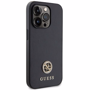 Guess GUHCP15LPS4DGPK iPhone 15 Pro 6.1" must/must hardcase Strass Metal Logo