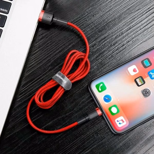 Baseus Cafule USB Lightning кабель 2.4A 1 м (чёрный+красный)