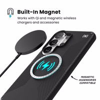 Speck Presidio2 Grip Magnet - Samsung Galaxy S26 Ultra MagSafe ümbris (must/Slate hall/valge)