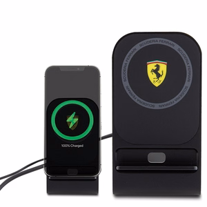 Ferrari беспроводная зарядка FEMFBMALK 15Вт чёрный/чёрный 2023 Collection MagSafe