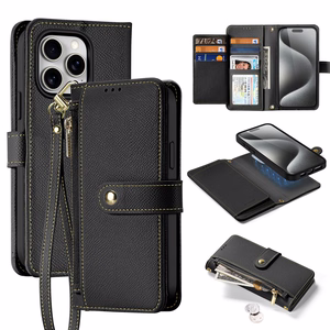 Dux Ducis Lawa Leather Ümbris jaoks iPhone 15 Pro - Must
