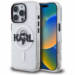 Karl Lagerfeld IML Karl Sketch Logo MagSafe чехол iPhone 16 Pro - прозрачный