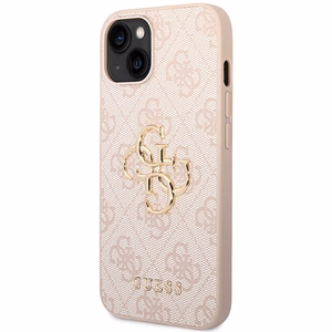 Guess 4G Big Metal Logo iPhone 15 Plus Ümbris - roosa