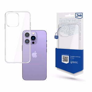 Silikoonist ümbris iPhone 14 Pro 3mk Clear Case sarjast - läbipaistev