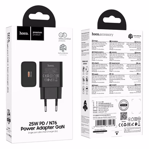Зарядное устройство для телефона Hoco USB C QC PD 25W N76 черное