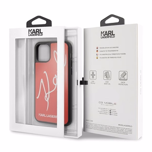 Karl Lagerfeld Signature Glitter чехол для iPhone 11 Pro - Красный