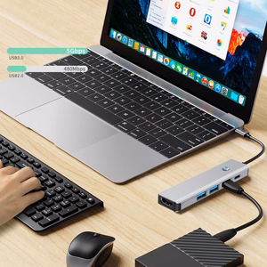 Tech-Protect HB01 HUB Adapter 5in1 USB-C + USB3.0 + HDMI 4K 60Hz + PD100W - hall