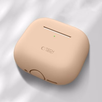 Tech-Protect Silicone Ümbris jaoks Apple AirPods 4 - Beige