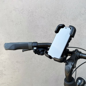Wozinsky strong phone hoidja jaoks bicycle, motorcycle, scooter handlebars, must (WBHBK6)