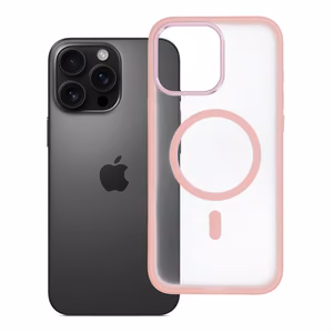 Чехол iPhone 16 PRO MAX Flexline Mag Cover, совместимый с MagSafe, розовый