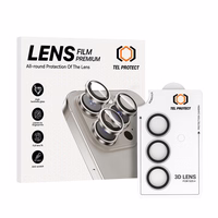 Tempered glass Tel Protect 3D Lens on camera jaoks Samsung Galaxy S25 Plus läbipaistev (lens 3 pieces)
